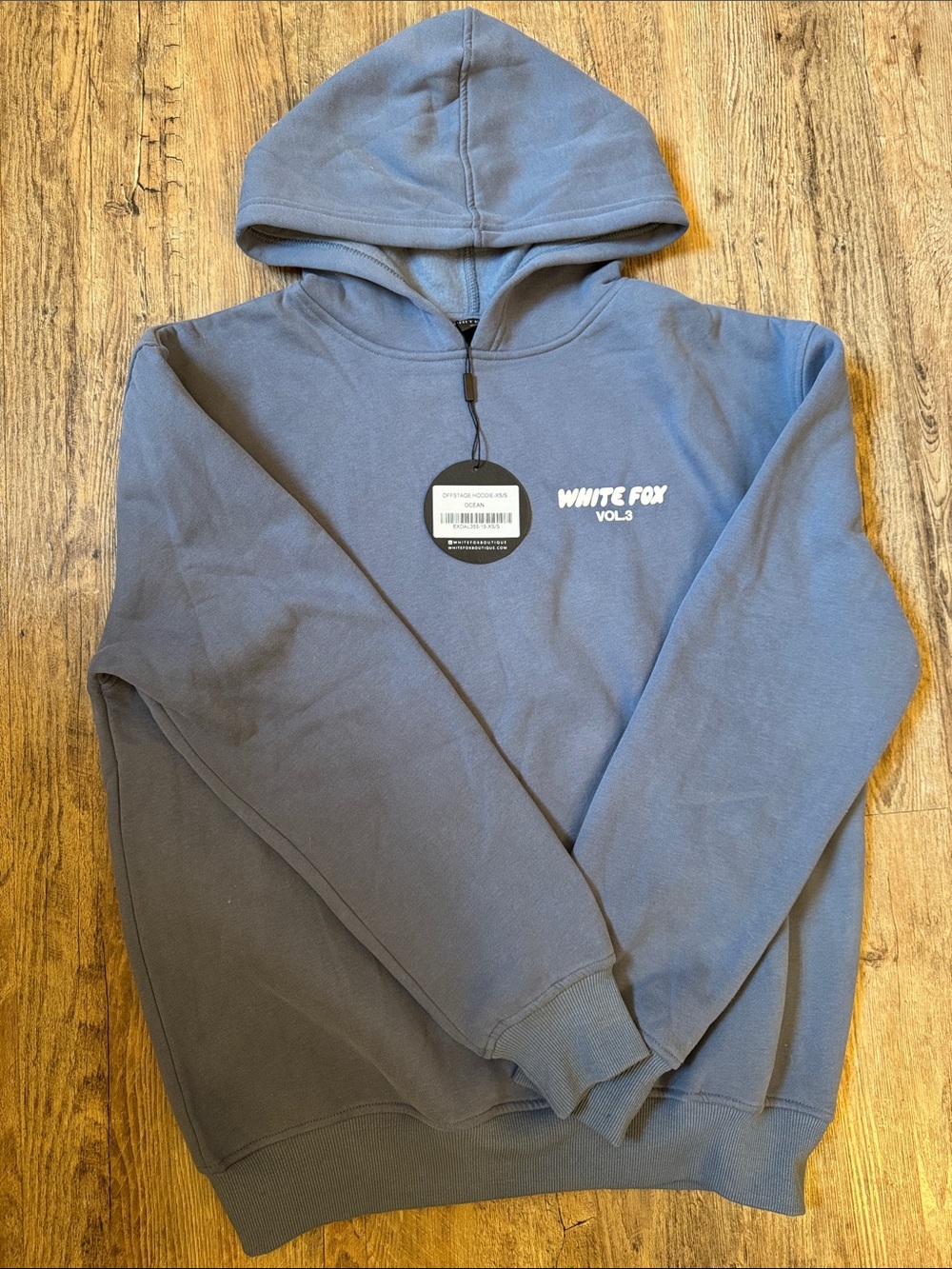 White Fox Boutique Men's Hoodie in Slate Blue